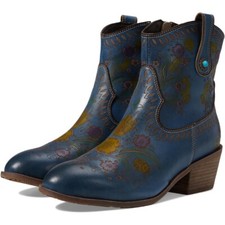 L'Artiste by Spring Step Womens Galop Western Ankle Boots -- Blue NEW
