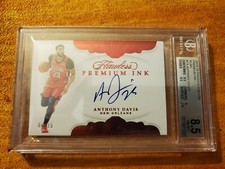 2018 Flawless Premium Ink Ruby Anthony Davis Auto BGS 8.5 NM-MT+ / 10 Auto