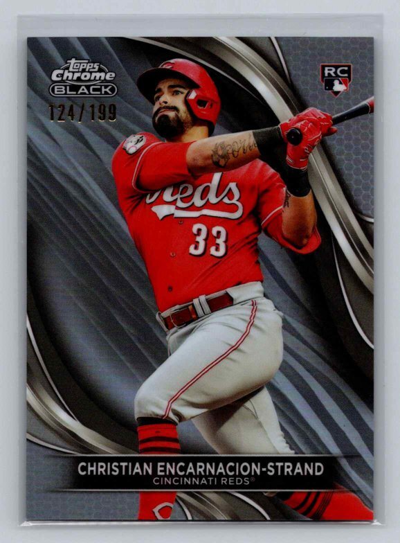 2024 Topps Chrome Black #88 Christian Encarnacion-Strand Refractors Reds /199