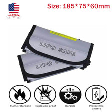 2X Lipo Battery Safe Bag Guard Fireproof Explosionproof Sack For Charge Storage