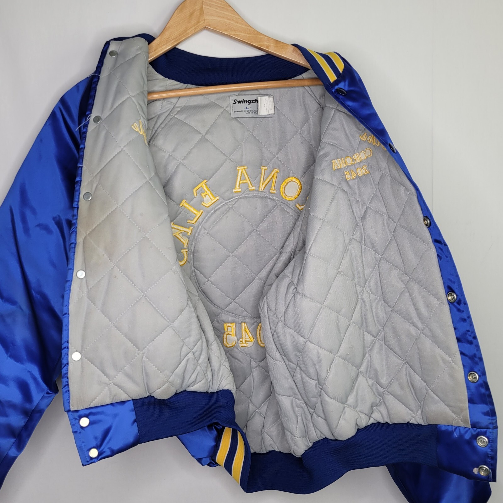 Swingster Mens Satin Jacket Elks Club Corona 2045 Siz… Gem