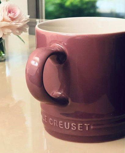 Neu Le Creuset Steinzeug Tee Kaffee Becher Feige Lila Ombré 12oz/350ml - Bild 2 von 4