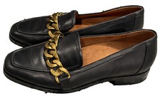 Vionic Mizelle Black Leather Loafers Shoes Women's Size 8.5