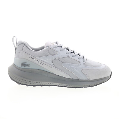 Lacoste L003 Evo 224 1 SMA Mens Gray Mesh Lifestyle Sneakers Shoes
