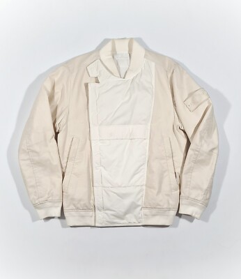 Stone Island 443F1 Ghost Piece Mil Spec Diagonal Wool White Size S 