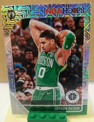 JASON TATUM MINT SILVER PRIZM MOJO PRIZM  2019-20 NBA HOOPS PREMIUM STOCK #6