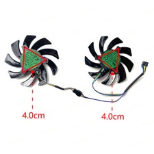 Dual Roller Balls Fans for POWERCOLOR RX6500XT/6600/6600XT/6700 Athletic Edition