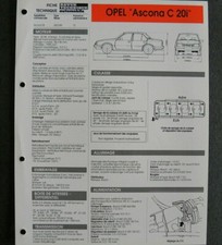 Revue technique Opel ASCONA