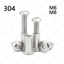 304 Stainless Steel Hex Socket Bolts Button Head Screw With Hex Socket Rivet Nut