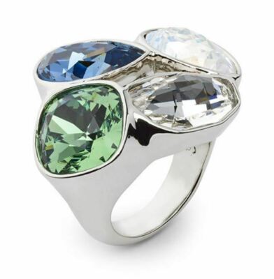 Atelier Swarovski Core Collection Nevola Large Ring Blue Size 52 55 58 New $299