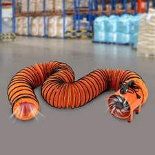 10" Portable Exhaust Fan Air Ventilation Fan Utility Blower Opt 5M/10M Dust Hose