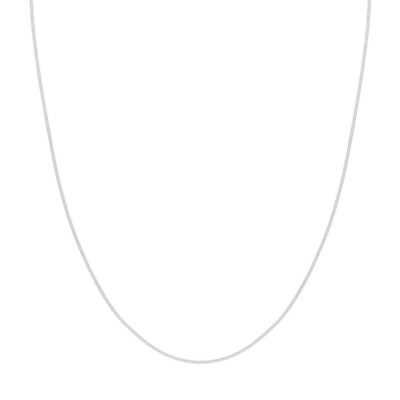 1,10 mm Runde Franco Kette Halskette Echte 14K Weißgold