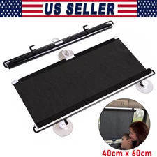 Retractable Car Auto Side Window Baby Sun Shade Shield Cover Roll Curtain Visor
