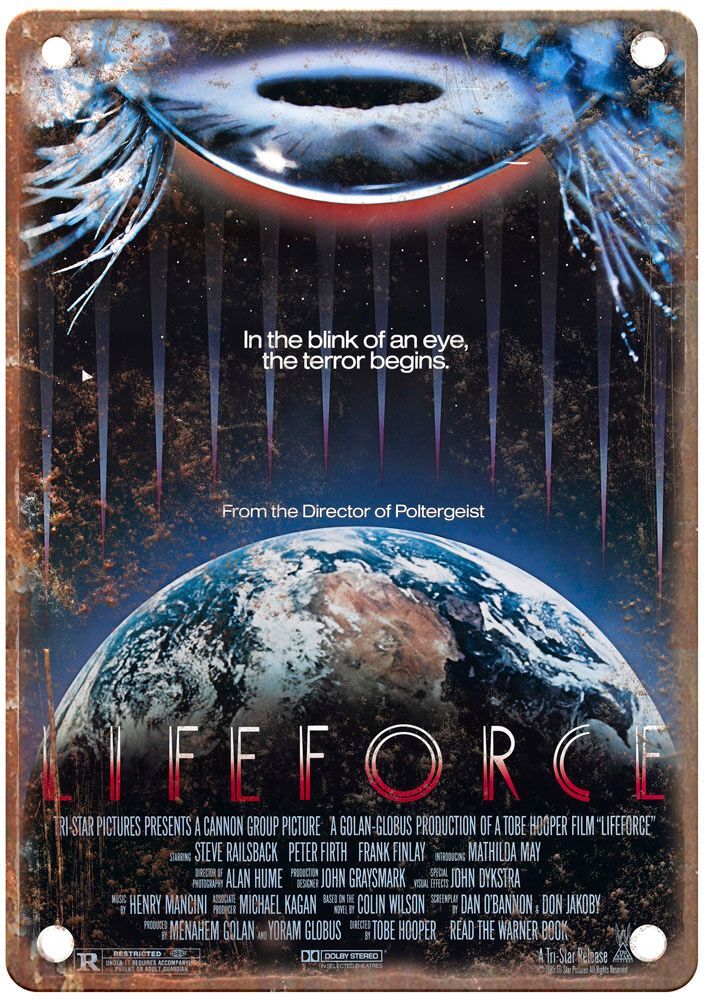 Lifeforce Vintage Movie Poster Old Retro Look Metal Sign MP2634