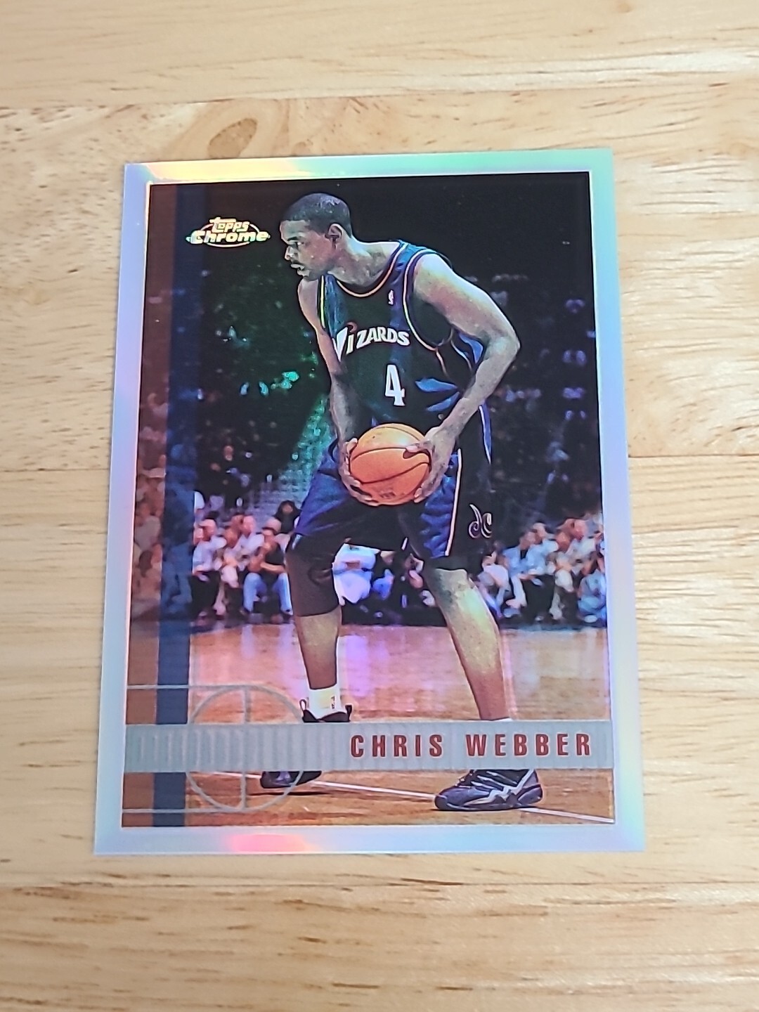 1997-98 Topps Chrome Refractor Chris Webber #185  Wizards HOF $$$