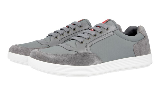 grey prada trainers