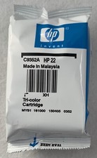HP 22 Tri-Color Ink Cartridge New Open Box
