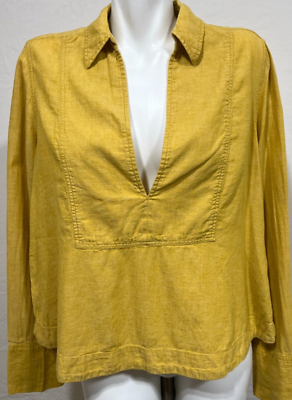 free people yellow shirt