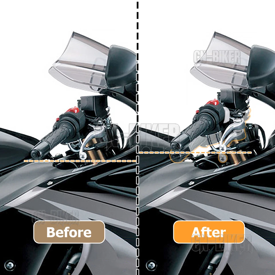 Elevadores de manillar ajustables para Suzuki 08-20 Hayabusa GSX-R 1300 Foto 2 de 4