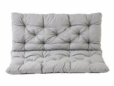 Cuscino con schienale per panca EVJE a 2 posti, cuscino da panca in grigio chiar