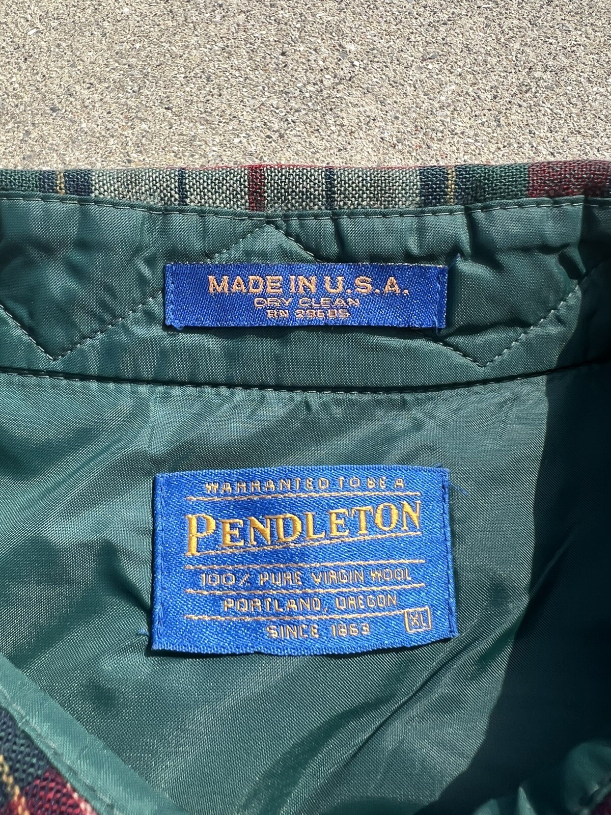 Vintage Pendleton Button Up Wool Long Sleeve Plai… - image 4