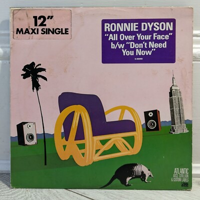 Ronnie Dyson - All Over My Face/Don't Need You Now-  12'' Single - Atlantic 1983