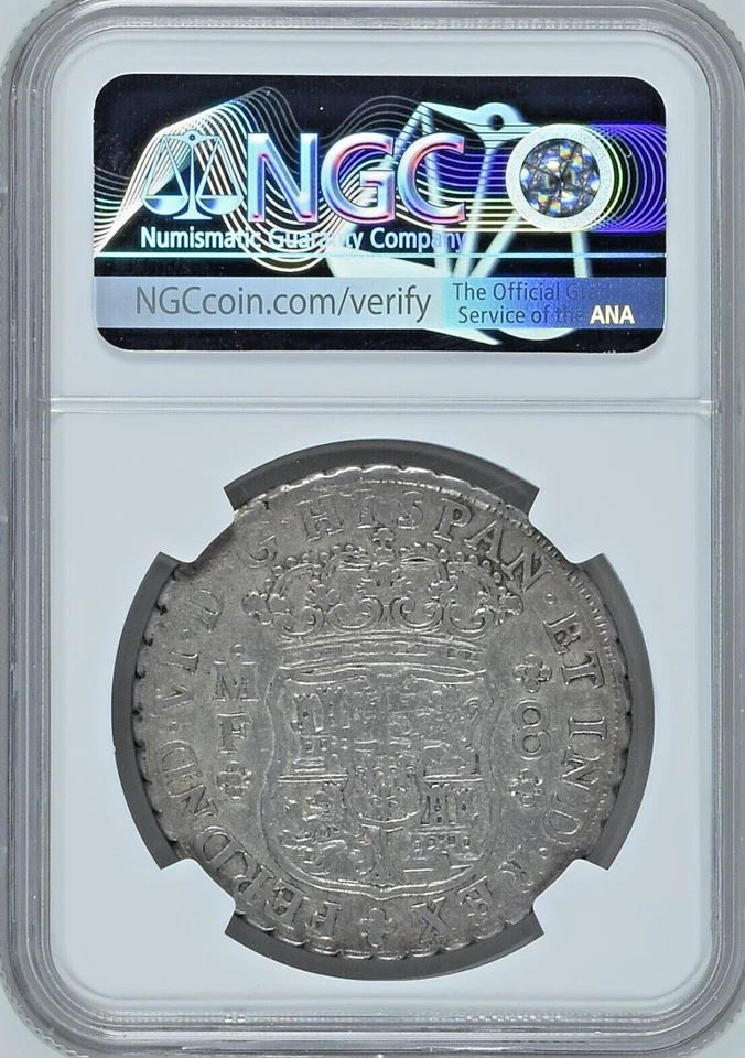 1752 Mo MF Ferdinand VI Mexico Silver 8 Reales NGC KM#104.1 Certified Graded VF - Image 3 of 4
