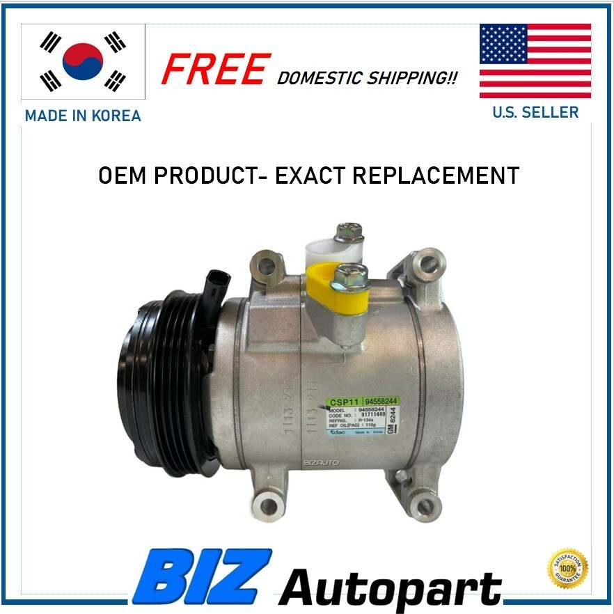 OEM ! A/C COMPRESSOR ASSY for 10-15 CHEVY MATIZ SPARK BEAT 1.0L