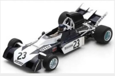 Miniature Spark 1/43 Surtees TS9B N°23 GP Brésil 1973 Luiz Bueno, Résine, Neuve