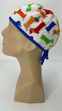 Scrub Cap Nurse Scrubs Hat Nursing Doctor Surgical Veterinarian, Dachshund Dog