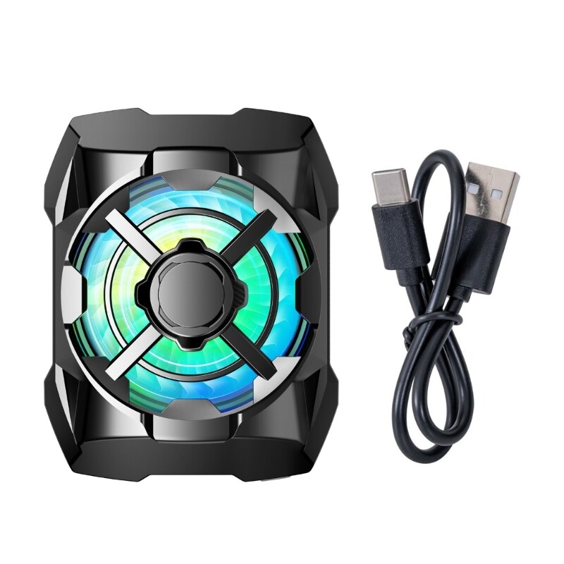 Speed Adjustable Phone Cooling Fan for Game Live Low Noise Phone