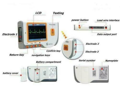 Heal Force 180B Hand-EKG EKG tragbarer Herzmonitor Messsoftware USB - Bild 4 von 7