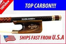 Carbon Fiber Viola Bow 4/4 fleur-de-lys -- Oxhorn Frog CVN330