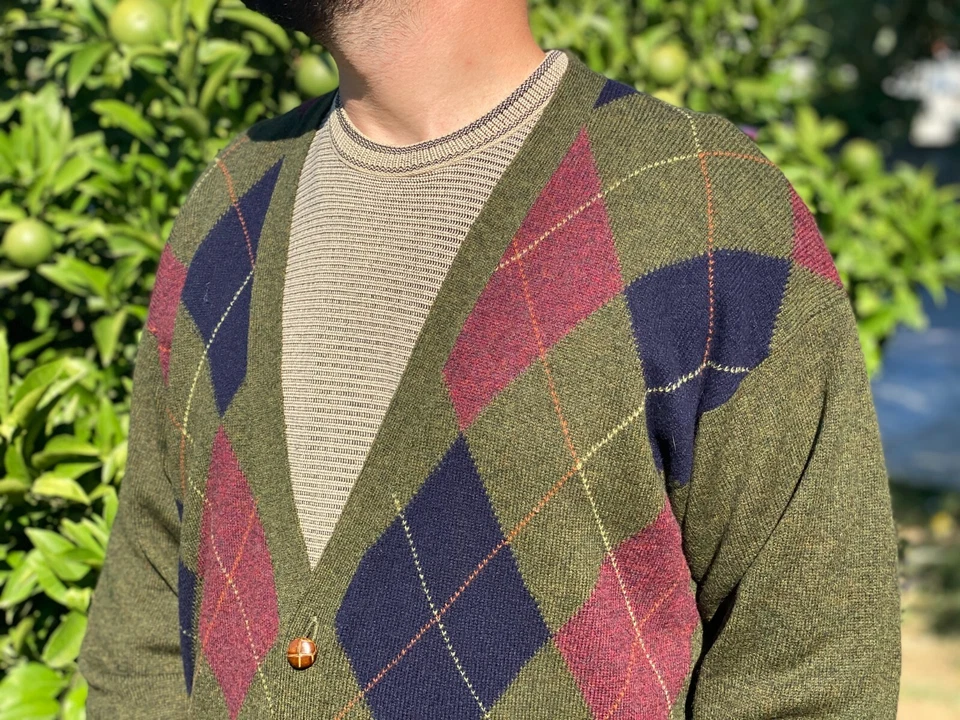 Pringle Of Scotland For Al Duca D'aosta Cardigan Knit Sweater Jumpe Size L 52 54 - Image 4 of 4