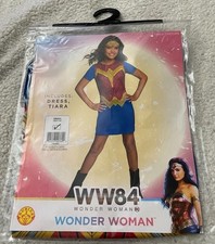 NEW Size Small 4-6 WW84 WONDER WOMAN Child Halloween Costume Dress-Up Tiara