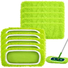 10 Pcs Reusable Mop Refill Pads Replacement Compatible with Most XL Sweeper 1...