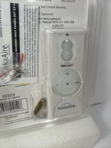 MinkaAire RC213 White Hand Held 256 Bit Airecontrol Ceiling Fan Remote Only *B* - Picture 3 of 3