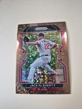 2022 Panini Prizm - Tier II Jack Flaherty #206 Bronze Donut Circle Prizm 07/40