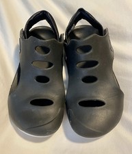 EUC Nike Sunray Protect 3 Black/White - Size 3Y - Youth-Kid Shoes-Hook Loop