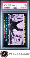 1971 Topps N.L. Playoff Game 3 #201 PSA 7