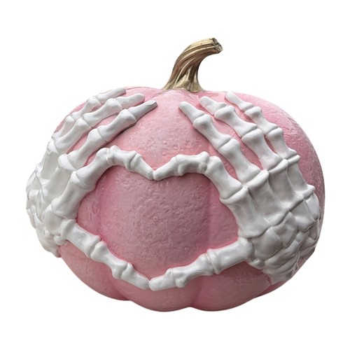 Colorful Festives Resins Pumpkin and Skeleton Hand Ornament for Holiday Parties - Picture 4 of 10