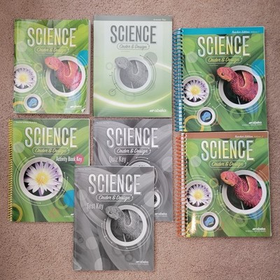 Abeka 7th Grade Science Order and Design 2nd Ed., Teacher Keys & Student Text