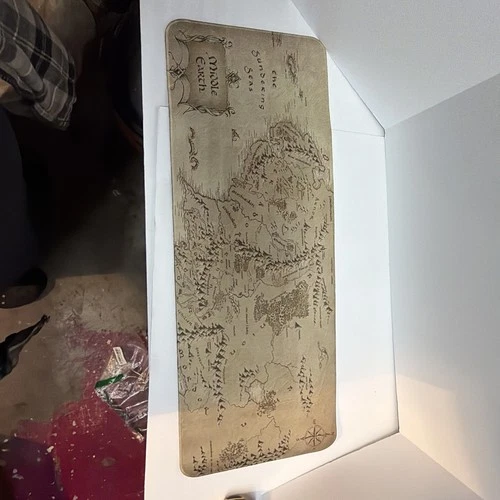12” X 31” Middle Earth Map Xl Mouse Pad - Ultra Smooth Desk Mat Gaming