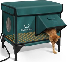 Indestructible Heated Cat House For Outside Winter 100 Waterproof Safe Escape