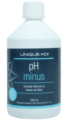 (19,90 EUR/l) Unique Koi - pH Minus - 500ml senkt den pH Wert für max. 5.000 L