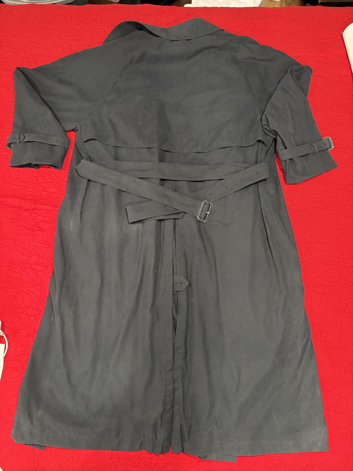 VTG Burberrys' of London Prorsum Mens Overcoat 42R Wool Line 1970-80 Trench Coat image 6