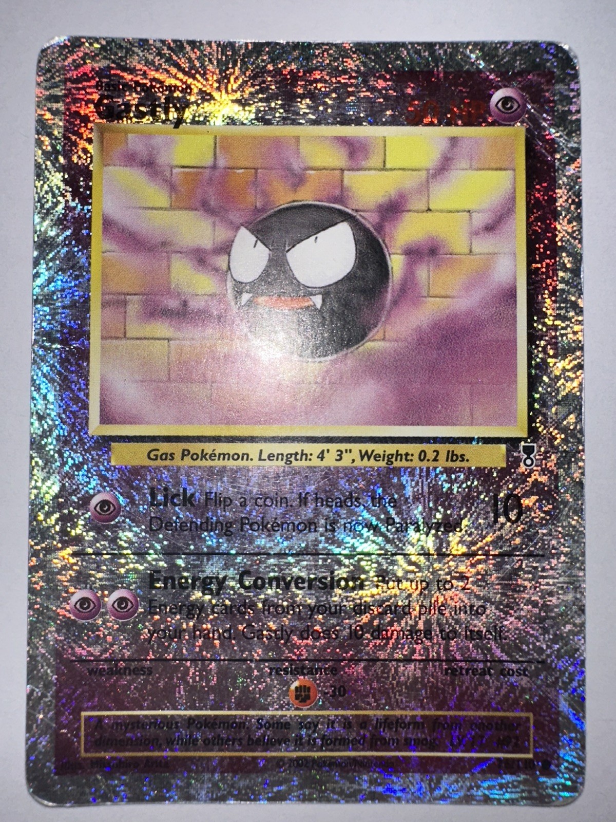 Pokemon LEGENDARY COLLECTION - #76/110 Gastly - Reverse Holo - ENG - 