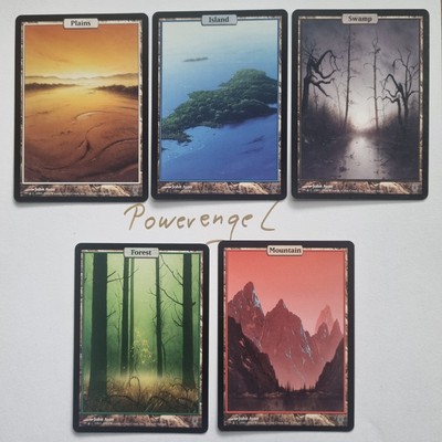 5 Unhinge Basic Land Full Art near mint Magic MTG Englisch Set of 5 Cards