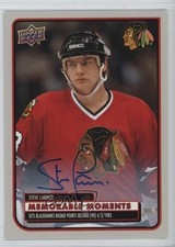 2025-26 Chicago Blackhawks Centennial Memorable Moments Steve Larmer Auto 6kv