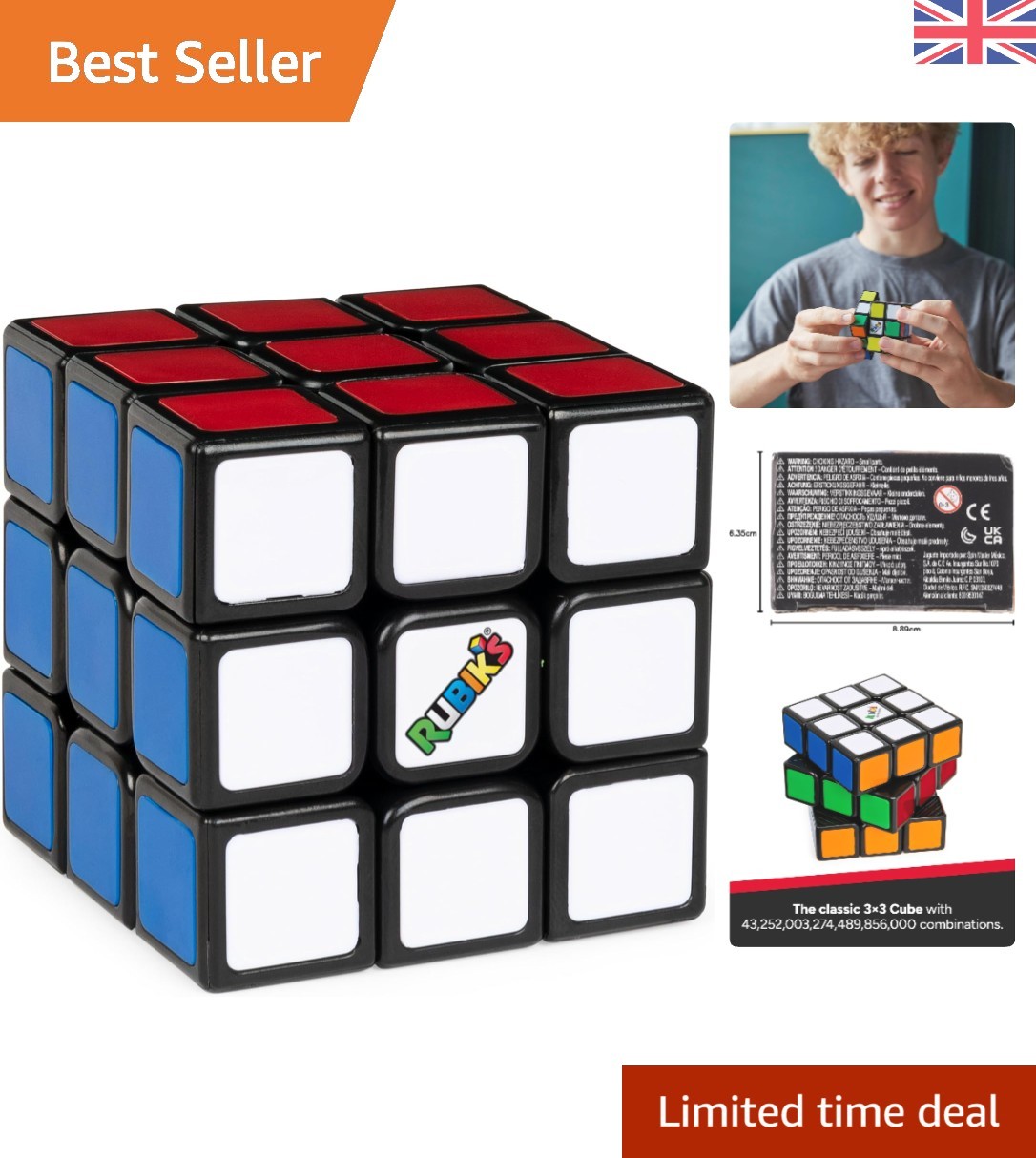 The  Rubik’s Cube 3x3 Colour-Matching Puzzle - Timeless Fun for Everyone